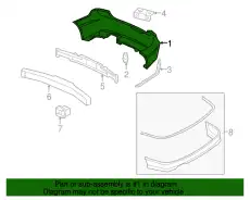 FACE, RR. BUMPER (DO 04715SNXA90ZZ HONDA