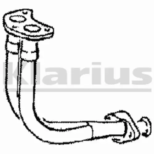 труба глушителя приемная Ford 110050 KLARIUS