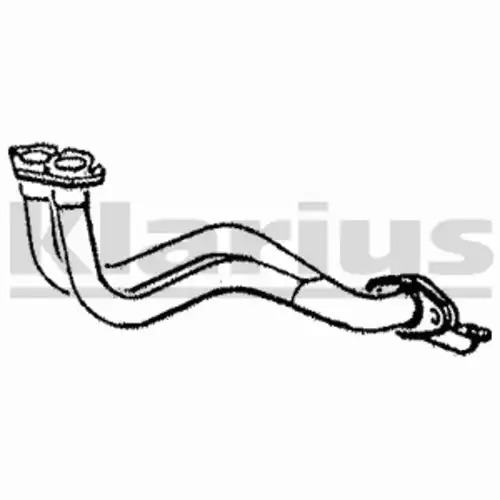 труба глушителя приемная Opel 110065 KLARIUS