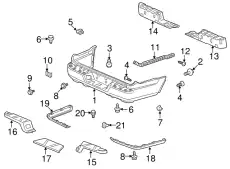 FACE,RR BPR(DOT) 04715SJCA80ZZ HONDA