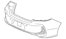 FACE,RR BUMPER 71501T3LA50ZZ HONDA
