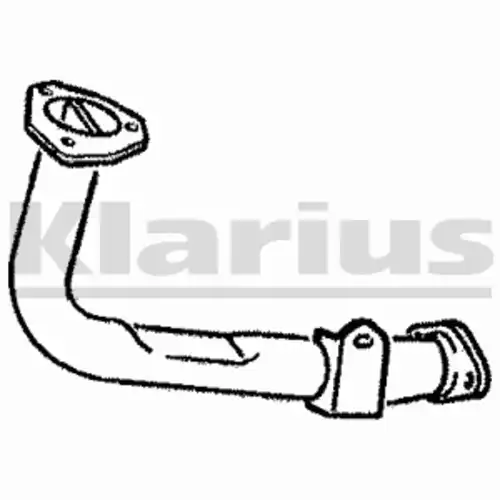 труба глушителя приемная Peug 110120 KLARIUS