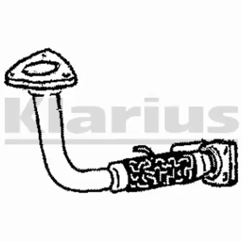 труба глушителя приемная Rov 110159 KLARIUS