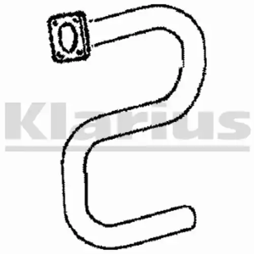 труба глушителя приемная VW 110203 KLARIUS