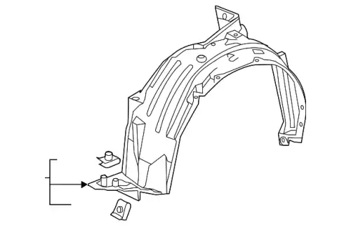 Подкрылок HONDA 74150T5A000