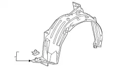 FENDER ASSY., R. FR. 74100T7WA10 HONDA