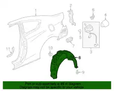 Подкрылок HONDA 74550T3LA01