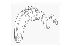 Подкрылок HONDA 74592TGGA01