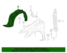 Подкрылок HONDA 74101TR3A00