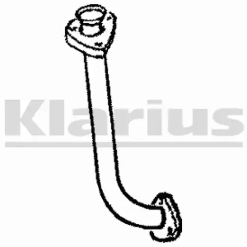 труба глушителя приемная VW 110387 KLARIUS