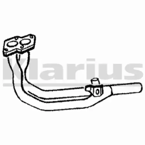 труба глушителя приемная VW 120201 KLARIUS