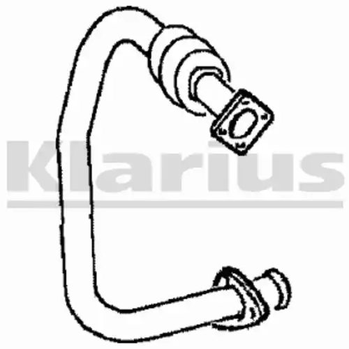 труба глушителя приемная VW 120367 KLARIUS