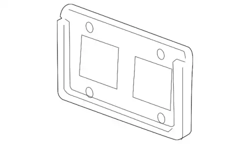 FRAME,FR LIC PL 71145S5AA02 HONDA