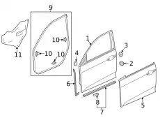 Ручка двери HONDA 72336TBAA01