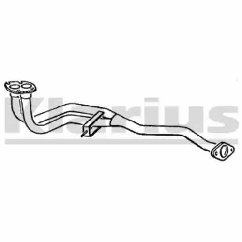 труба глушителя приемная Opel 130164 KLARIUS
