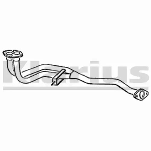 труба глушителя приемная Opel 130166 KLARIUS