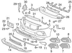 GARN L,FR BUMPER 71108TGGA20 HONDA