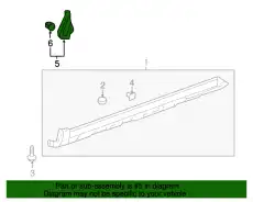 GARNISH ASSY., L. FR 75495SWAJ01ZF HONDA