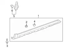 GARNISH ASSY., L. FR 75495SWAJ01ZF HONDA