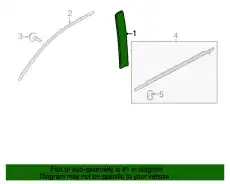 GARNISH ASSY., R. FR 72430TK8A10 HONDA