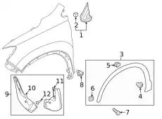 GARNISH ASSY., R. FR 75490TG7A11 HONDA