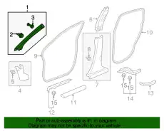 GARNISH ASSY., R. FR 84101T0AA21ZB HONDA