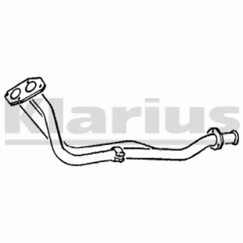 труба глушителя приемная Audi 140169 KLARIUS