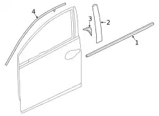 GARNISH ASSY., R. FR 72430TEDT01 HONDA