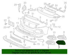 GARNISH, L. FR. BUMP 71108TGGA00 HONDA
