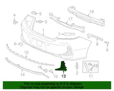 GARNISH, L. RR. BUMP 71509T3LA51 HONDA