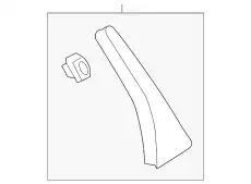 GARNISH, L. RR. DOOR 72761T5A003 HONDA