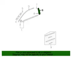 GARNISH, R. FR. DOOR 72430SDNA02ZA HONDA