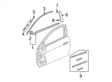 GARNISH, R. FR. DOOR 72430SDNA02ZA HONDA