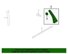 GARNISH, R. RR. DOOR 72721T5A003 HONDA