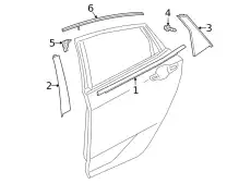 GARNISH, R. RR. DOOR 72721TEAT01 HONDA