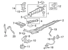 Прокладка коллектора HONDA 187165R0004