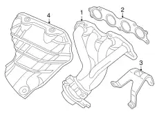 Прокладка коллектора HONDA 18115PNC004