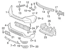 Решетка радиатора HONDA 71300TLAA01
