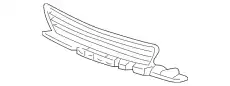 GRILLE, FR. BUMPER C 71107SVAA50 HONDA