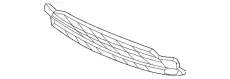 GRILLE, FR. BUMPER L 71103T7JH00 HONDA