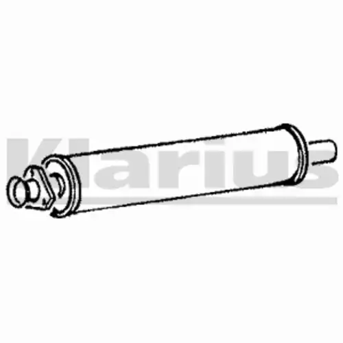 глушитель передняя часть Audi 210004 KLARIUS