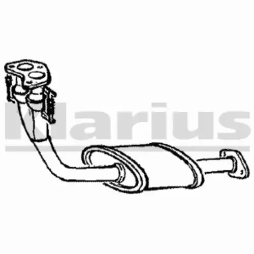 глушитель передняя часть Ford 210071 KLARIUS
