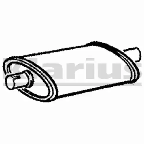 глушитель средняя часть Ren 210201 KLARIUS