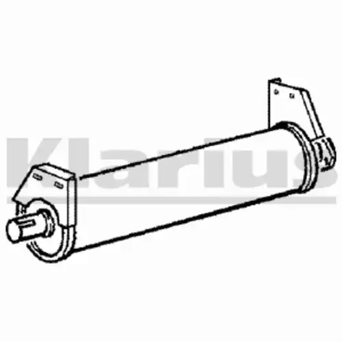 глушитель средняя часть VW 210316 KLARIUS