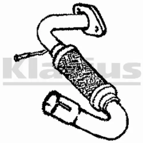 труба глушителя приемная Ford 210483 KLARIUS