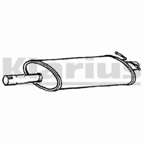 глушитель средняя часть Ford 210742 KLARIUS