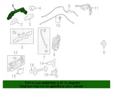 Ручка двери HONDA 72181T2AC71
