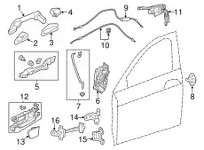 Ручка двери HONDA 72181T2AC71