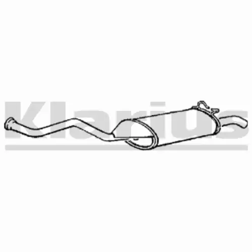 глушитель задняя часть Ren 240209 KLARIUS