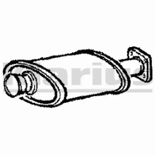 глушитель средняя часть Ren 240380 KLARIUS